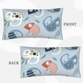 thumbnail image 3 of Bingfone Cute Chameleons On Blue Printed Pillowcase 20x36 inches - Standard Pillow Cases with Envelope Closure,Gifts for Women Men, 3 of 9