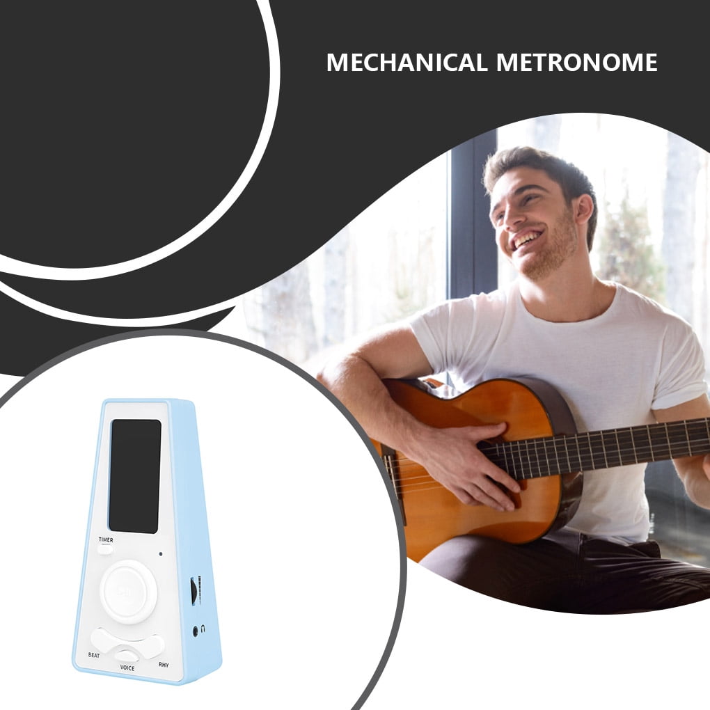 Métronome Numérique Avec Minuterie - Tempo 40-208 BPM - Contrôle Volume Et Rythmes Vocaux - Pour Piano, Guitare, Batterie