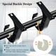 thumbnail image 3 of Soporte para barra de cortina de techo YONGSHENG negros paquete de 2, 3 of 5