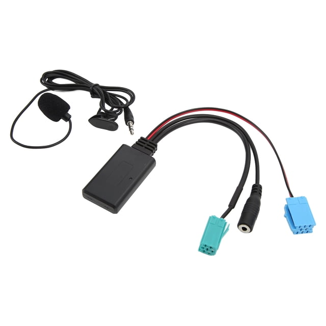 Adaptador Bluetooth AUX IN Micrófono manos libres ABS de sonido claro duradero y práctico para automóvil ANGGREK Otros