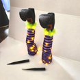 thumbnail image 4 of Halloween LED Evil Witch Legs Light Upside Down Stripe for Outdoor  2PCS Green, 4 of 6