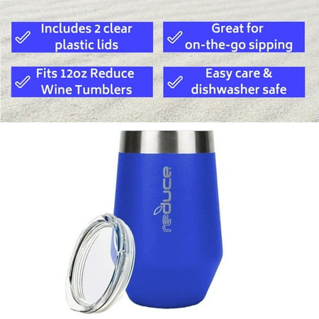 clear wine tumbler with lid