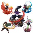 thumbnail image 2 of Figura DE ACCIÓN DE Demon Slayer, Kimetsu no Yaiba Kamado Tanjirou Agatsuma Zenitsu Kamado Nezuko Kochou Shinobu, juguetes de PVC de 18cm Gong Bohan LED, 2 of 2