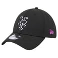 thumbnail image 3 of Men's New Era Black New York Mets City Connect 39THIRTY Flex Hat, 3 of 6