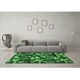 thumbnail image 3 of Ahgly Company Indoor Square Abstract Emerald Green Contemporary Area Rugs, 6' Square, 3 of 4