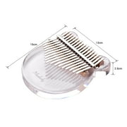 Muslady 17 Key Piano Transparent Acrylic Material, Portable Keyboard Instrument
