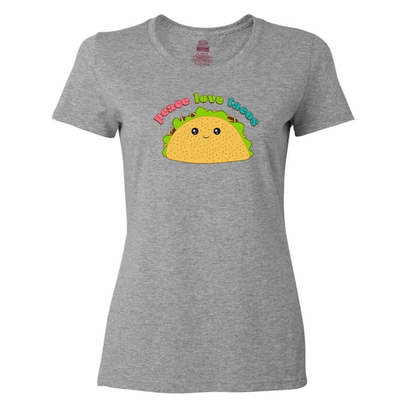 Inktastic Peace Love Tacos Women's T-Shirt