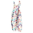 thumbnail image 3 of QATAINLAV Womens Easter Cute Bunny Eggs Print Outfit 2025 Spring Holiday Clothes Casual Cotton Linen Jumpsuits Loose Fit Wide Leg Rompers Overalls Multicolor XXL Clearance Sale, 3 of 6