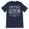 thumbnail image 3 of Born in Year 2008 Vintage Shirt - Maturity TBD, 3 of 8