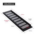 thumbnail image 1 of Lefu 100mm Aluminium Rectangular Cabinet Wardrobe Air Vent Grille Ventilation-Cover, 1 of 4