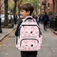 thumbnail image 4 of Aplkyhs Pink Cat Claw Backpack for Age 9-18 17 Inch Large Capacity School Bag Lightweight Durable Bookbag for Students Travel, 4 of 7