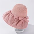 thumbnail image 6 of CoCopeaunts Wide Brim Bucket Hat for Women Spring Summer Leisure Sunscreen Fisherman Hat Ladies Outdoor Anti-UV Straw Hat Top, 6 of 8