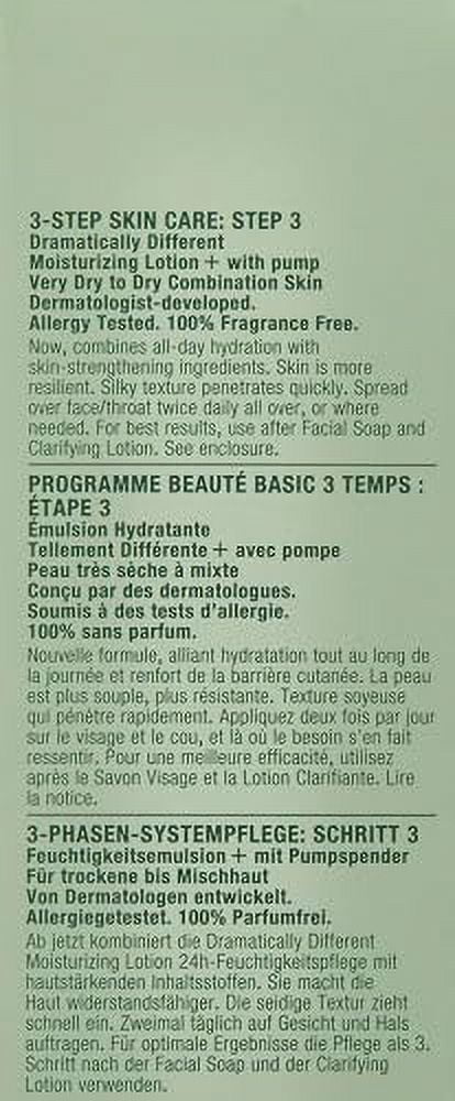 Clinique Dramatically Different Moisturizing Lotion+ with Pump Very Dry to Dry Combination Skin 4.2 oz / 125 ml