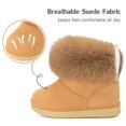 thumbnail image 2 of Toddler Snow Boots Girls Winter Boots,Brown B,9 Toddler=CN28, 2 of 7