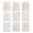 thumbnail image 1 of 9 Sheets Nativity Decor Holographic Nail Sticker Snowflakes Nail Stickers Tree Nail Stickers Manicure Stickers, 1 of 2