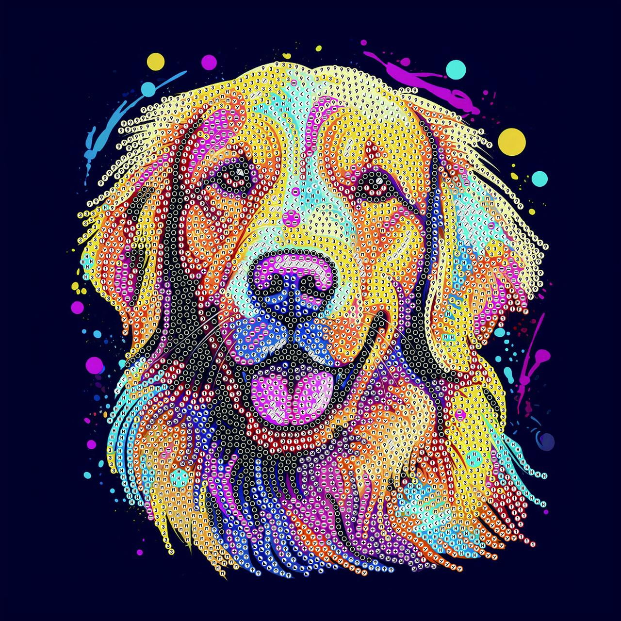 DIAMOND DOTZ® Colorful Lab Special Edition Diamond Painting Kit