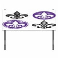 thumbnail image 3 of Fleur De Lis Headboard, Arrangement of Fleur De Lis Designs Silhouettes Vintage Spiral Art, Upholstered Decorative Metal Bed Headboard with Memory Foam, Full Size, Black Purple, by Ambesonne, 3 of 4