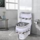 thumbnail image 5 of European Lace Toilet Cover With Zipper 3 Piece Bathroom Decorative Toilet Tank Cover, 5 of 6