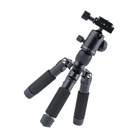 AOOOWER 5 Section Extendable Aluminum Tripod 360 Degree Rotating Ball Head Quick Release