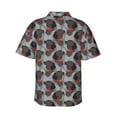thumbnail image 3 of Haiem Cute Puppy Black Printed Hawaiian Shirt for Men - Men’s Casual Beach Summer Shirts - Stretch Fabric with Modern Fit-Medium, 3 of 9