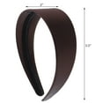 thumbnail image 5 of Motique Accessories 2 inch Wide Satin Hard Headband with No Teeth Head band for Women and Girls, 5 of 5
