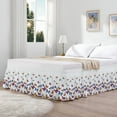 thumbnail image 4 of Bohemian Style Elastic Fitted Sheet Protector With Butterfly Print For Bedroom Decor And Mattress Coverage Ruffle Design For Elegant Look, 4 of 7