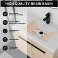thumbnail image 6 of Oak 30 Inch Bathroom Vanity with resin Countertop Sink, 2 Doors Bathroom Cabinet Set, 6 of 9