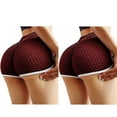 thumbnail image 3 of Lilgiuy 2pc Women's Workout Shorts Scrunch Booty Yoga Pants Running Compression Exercise Middle Waist Butt Lifting Leggings, 3 of 7