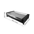 thumbnail image 3 of Under Bed Storage Container, Dustproof Space Saving Clear Lid Easy Cleaning Under Bed Rolling Drawer 4 Wheels  For Bedroom, 3 of 7