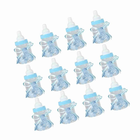 Candy Chocolate Bottles Box For Baby Shower Party Favors Gifts Decorations (12pcs Blue)