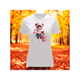 thumbnail image 1 of Playera Blusa De Osita Lista Para Viajar Fashion Moda Casual Ropa Para Mujer Color Blanco Talla Mediana Marca Emil SaEs, 1 of 4