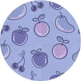 thumbnail image 1 of Ahgly Tapis Rond Lavable en Machine Intérieur Transitionnel Bleu Ardoise Moyen, 3 Pieds Rond, 1 of 7