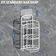 thumbnail image 2 of 3-Tier Shower Soap Shampoo Bar Holder, Self Adhesive & Freestanding Draining Bathroom Soap Dish Caddy for Bathroom Wall Accesories Decor, 2 of 10