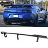 (8 pack) Fits 16-19 Chevy Camaro EOS ZL1 1LE Style ABS Unpainted Black Trunk Spoiler