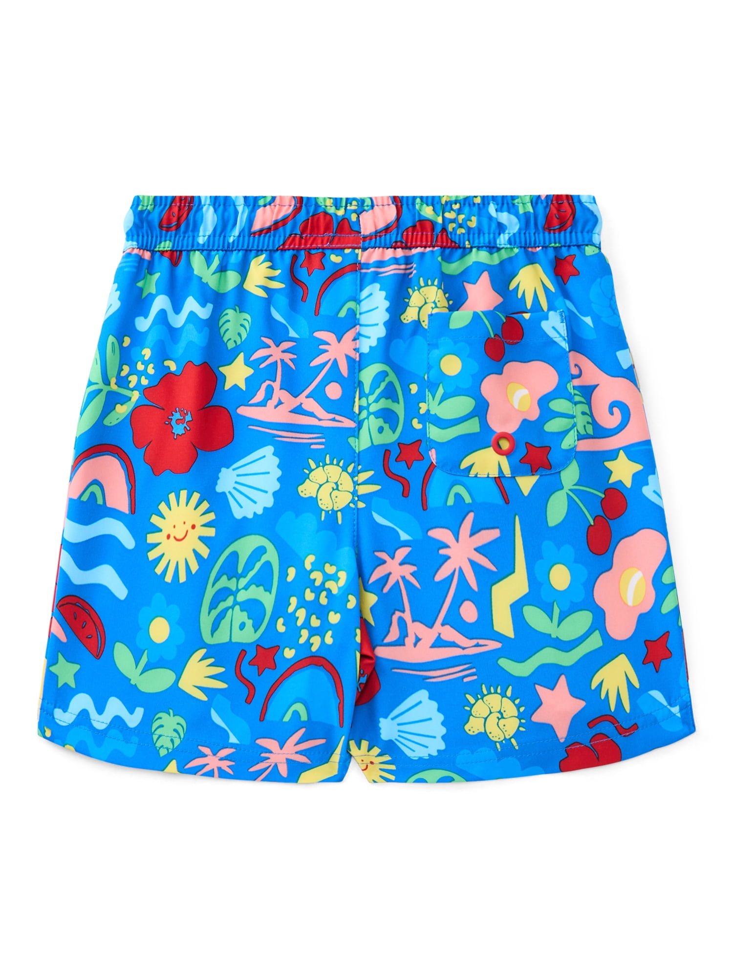 Wonder Nation Baby and Toddler Quick- Dry Swim Trunk, Sizes 12M-5T