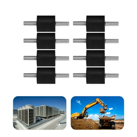 

Mkyiongou 8Pcs Rubber Mounts Shock M8x23mm Absorber Anti Vibration Isolators 30mmx30mm