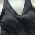 thumbnail image 6 of HOMBOM Gray Camisole Tops for Women 2025 Built in Bra V-Neck Solid Color Dressy Sleeveless Tank Blouse, 6 of 9