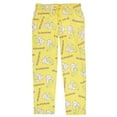 thumbnail image 5 of Bananya Women's Bananya Cat and Title All Over Print Lounge Pajama Pants Adult Sleep Bottoms, 5 of 7