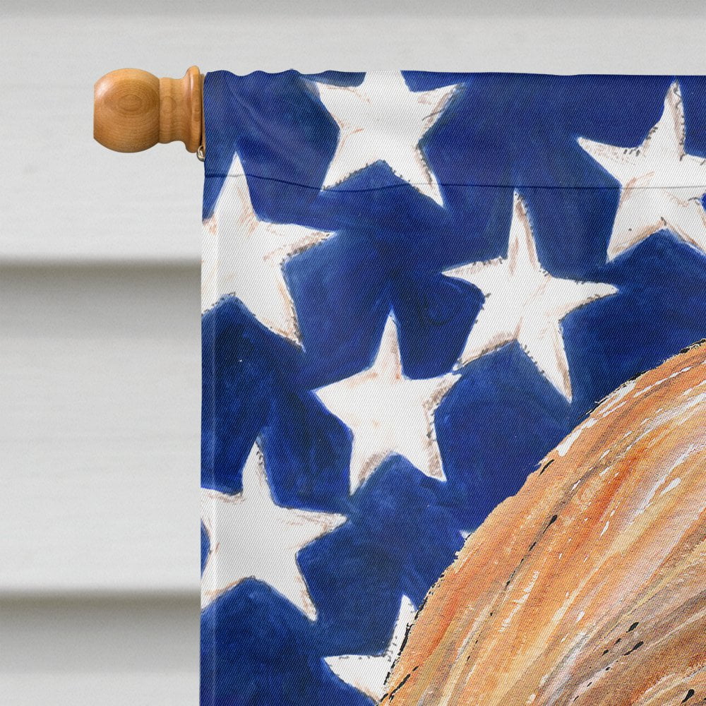 Afghan Hound USA Patriotic American Flag Flag Canvas House Size