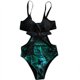 thumbnail image 3 of Gibobby Traje de baño de una pieza Bikini Traje de baño de una pieza Traje de baño estampado Playa Damas Sin espalda Sexy Trajes de baño sexy Conjunto de(Negro,M), 3 of 5