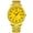 Gold surface, gold steel band, variant on Men's watch with butterfly clasp, steel band, transparent back, hollow design, faux mechanical, digital calendar, waterproof, men's business wristwatch