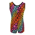 thumbnail image 2 of Tank Style Gymnastics Biketard (Rainbow Flowers, Youth 4-5), 2 of 2