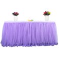 thumbnail image 1 of Mistaha Handmade Tulle Table Skirt Tablecloth Decorative Tableware Cloth for Rectangle or Round Table Home, 1 of 8