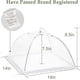 thumbnail image 3 of 3 Pack Food Covers 14 Inch Pop-Up Encrypted Mesh Plate Serving Tents, Fine Net Screen Umbrella for Outdoors, Parties, Picnics, BBQs, Reusable and Coll, 3 of 5