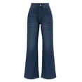 thumbnail image 5 of QUNYINEY Wide Leg Jeans for Women High Waist Casual Baggy Mid Rise Blue Denim Pants Loose Fit with Pockets Jeans, 5 of 9