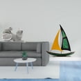 thumbnail image 2 of Figura de escritorio,Estatua de gato,linda estantería,escritorio,decoración del hogar,Figura de velero,Escultura de velero de hierro para decoración de oficina y hogar,Estatua de barco de, 2 of 8