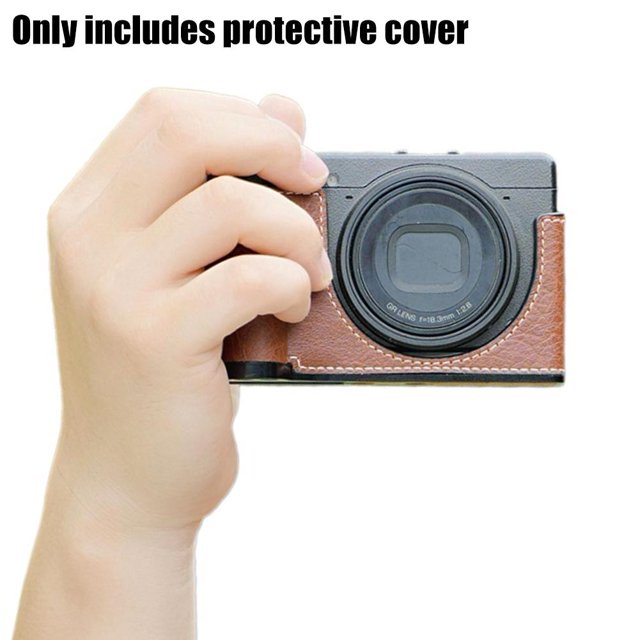 Handmade Leather Case For Ricoh gr3x Camera Protective Shell with Lens Wrist Bag Strap Journal Y0E0 Accessori Camera Edition