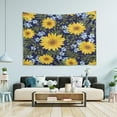 thumbnail image 4 of GZHJMY Sunflower Tapestry Aesthetic Tapestry for Bedroom Living Room Classroom Dorm 80" x 60" Inches Gift Decor, 4 of 6