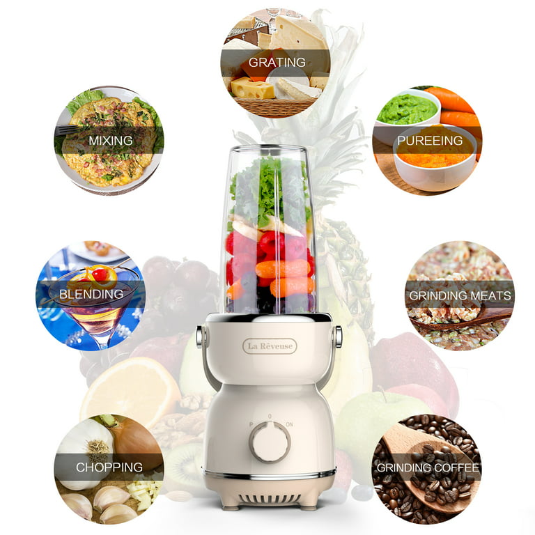 Blender for Shakes and Smoothies, Blending & Grinding with 24/10 OZ