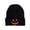Black, variant on HAYIMI Women's Casual Fun Halloween Print Outdoor Warm Embroidered Knit Hat Winter Beanies For Autumn And Winter